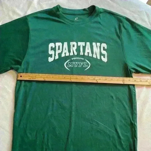 Champro Men’s Size Spartans Football T Shirt Sz Large Green T-Shirt Adult - Picture 6 of 9